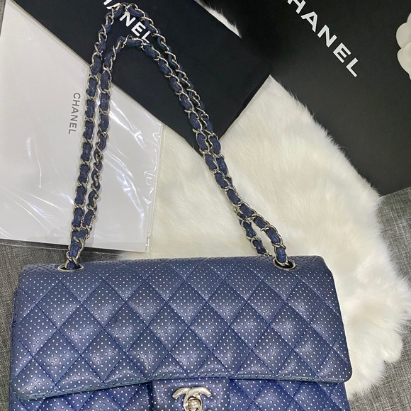 Chanel Perforated Double Flap Medium Bag - Picture 10 of 11